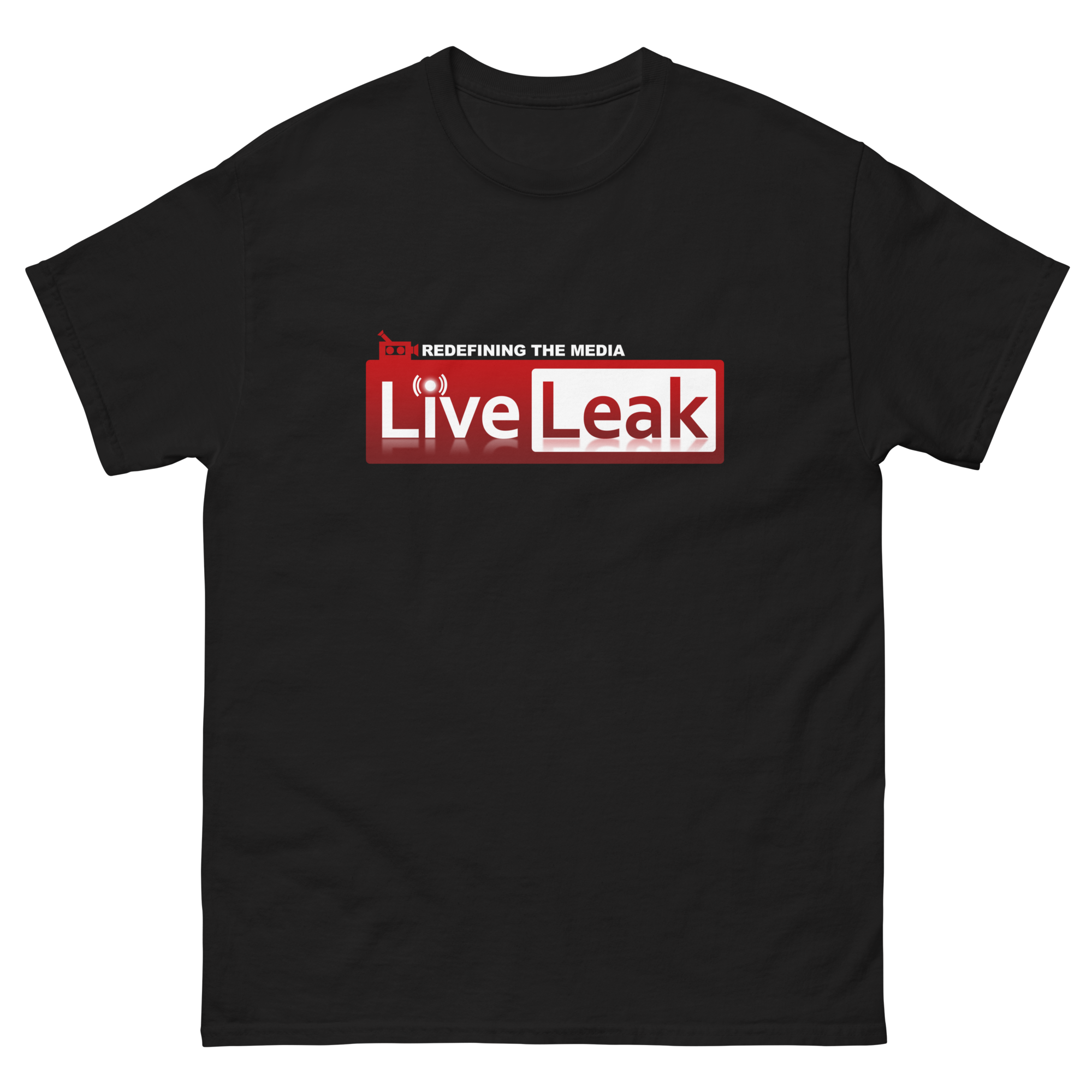 LiveLeak logo black T-shirt